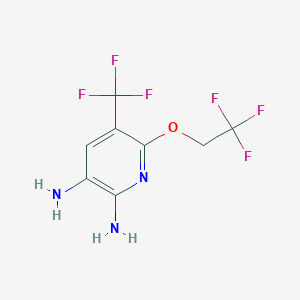 6-(2,2,2-Trifluoroethoxy)-5-(trifluoromethyl)pyridine-2,3-diamine