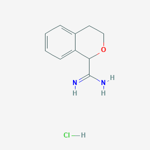 3,4-dihydro-1H-2-benzopyran-1-carboximidamide hydrochloride