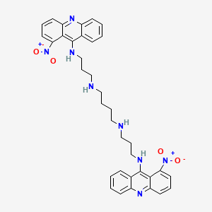 N,N'-Bis(3-((1-nitro-9-acridinyl)amino)propyl)-1,4-butanediamine