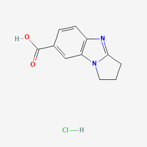2,7-Diazatricyclo[6.4.0.0,2,6]dodeca-1(12),6,8,10-tetraene-11-carboxylic acid hydrochloride