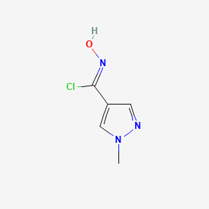 N-hydroxy-1-methyl-1H-pyrazole-4-carbonimidoyl chloride