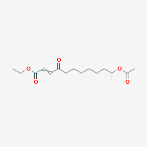 Ethyl 11-(acetyloxy)-4-oxododec-2-enoate