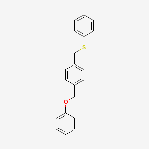 1-(Phenoxymethyl)-4-[(phenylsulfanyl)methyl]benzene