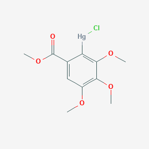 Chloro[2,3,4-trimethoxy-6-(methoxycarbonyl)phenyl]mercury