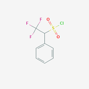 molecular formula C8H6ClF3O2S B1430521 2,2,2-Trifluoro-1-phenylethane-1-sulfonyl chloride CAS No. 1601704-23-7