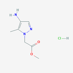 methyl 2-(4-amino-5-methyl-1H-pyrazol-1-yl)acetate hydrochloride