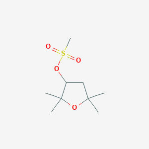 molecular formula C9H18O4S B1430536 2,2,5,5-Tetramethyloxolan-3-yl methanesulfonate CAS No. 1598174-47-0