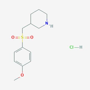 3-{[(4-Methoxyphenyl)sulfonyl]methyl}piperidine hydrochloride