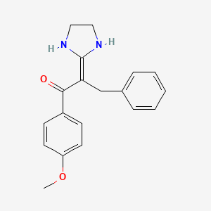 2-(Imidazolidin-2-ylidene)-1-(4-methoxyphenyl)-3-phenylpropan-1-one