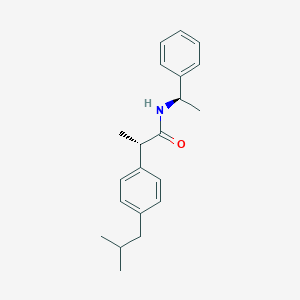 molecular formula C21H27NO B143054 (2S)-2-[4-(2-甲基丙基)苯基]-N-[(1R)-1-苯乙基]丙酰胺 CAS No. 121734-79-0