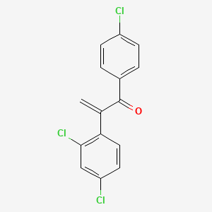 1-(4-Chlorophenyl)-2-(2,4-dichlorophenyl)prop-2-en-1-one