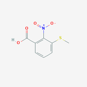 molecular formula C8H7NO4S B1430542 3-(Methylsulfanyl)-2-nitrobenzoic acid CAS No. 1548867-26-0