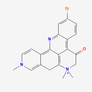 2-Bromo-7,7,10-trimethyl-5-oxo-6,7,8,10-tetrahydro-5h-benzo[b]pyrido[4,3,2-de][1,8]phenanthrolin-7-ium