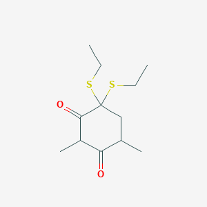 4,4-Bis(ethylsulfanyl)-2,6-dimethylcyclohexane-1,3-dione