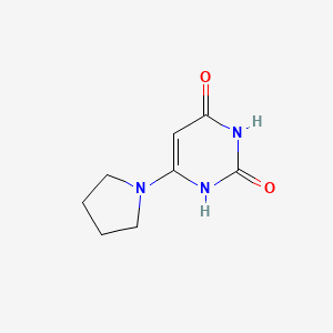 molecular formula C8H11N3O2 B1430544 6-(pyrrolidin-1-yl)pyrimidine-2,4(1H,3H)-dione CAS No. 1797804-30-8