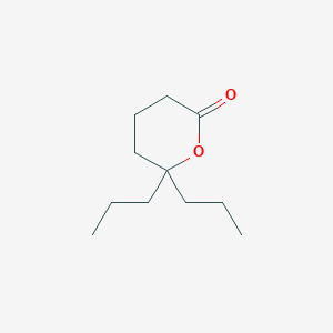 molecular formula C11H20O2 B14305442 6,6-Dipropyloxan-2-one CAS No. 115407-68-6