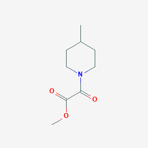 molecular formula C9H15NO3 B1430549 2-(4-甲基哌啶-1-基)-2-氧代乙酸甲酯 CAS No. 1565657-91-1