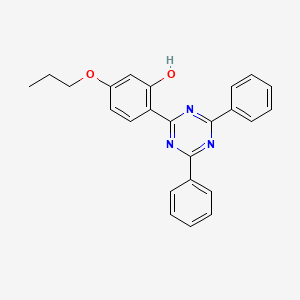 6-(4,6-Diphenyl-1,3,5-triazin-2(1H)-ylidene)-3-propoxycyclohexa-2,4-dien-1-one