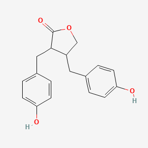 3,4-Bis[(4-hydroxyphenyl)methyl]oxolan-2-one