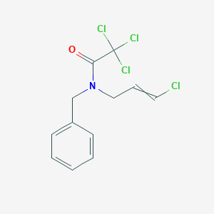 N-Benzyl-2,2,2-trichloro-N-(3-chloroprop-2-en-1-yl)acetamide