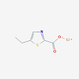 molecular formula C6H6LiNO2S B1430568 Lithium(1+) ion 5-ethyl-1,3-thiazole-2-carboxylate CAS No. 1461709-32-9