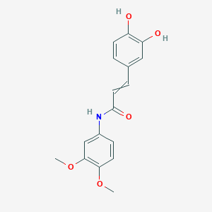 3-(3,4-Dihydroxyphenyl)-N-(3,4-dimethoxyphenyl)prop-2-enamide