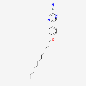 5-[4-(Dodecyloxy)phenyl]pyrazine-2-carbonitrile