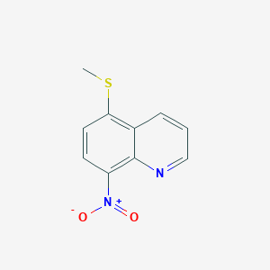 molecular formula C10H8N2O2S B1430570 5-(Methylsulfanyl)-8-nitroquinoline CAS No. 1803591-48-1