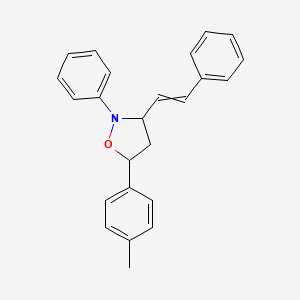 5-(4-Methylphenyl)-2-phenyl-3-(2-phenylethenyl)-1,2-oxazolidine