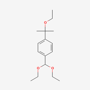 1-(Diethoxymethyl)-4-(2-ethoxypropan-2-yl)benzene