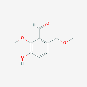 3-Hydroxy-2-methoxy-6-(methoxymethyl)benzaldehyde