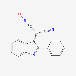 Cyano(2-phenyl-3H-indol-3-ylidene)acetonitrile oxide