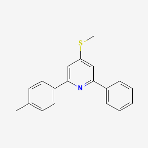 molecular formula C19H17NS B14305801 2-(4-Methylphenyl)-4-methylthio-6-phenylpyridine CAS No. 116610-70-9