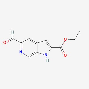 Ethyl 5-formyl-1H-pyrrolo[2,3-c]pyridine-2-carboxylate