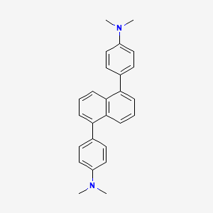 molecular formula C26H26N2 B14305822 4,4'-(Naphthalene-1,5-diyl)bis(N,N-dimethylaniline) CAS No. 114483-07-7