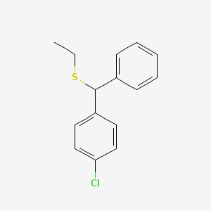 1-Chloro-4-[(ethylsulfanyl)(phenyl)methyl]benzene