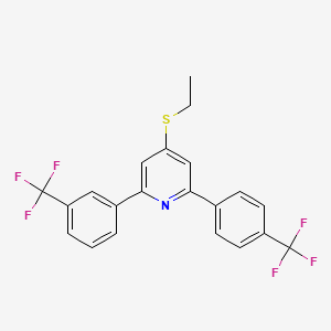 4-(Ethylthio)-2-(3-(trifluoromethyl)phenyl)-6-(4-(trifluoromethyl)phenyl)pyridine