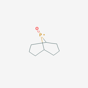 molecular formula C8H14OP+ B14305840 9-Oxo-9-phosphabicyclo[3.3.1]nonan-9-ium CAS No. 113985-74-3