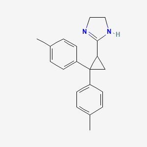 2-[2,2-bis(4-methylphenyl)cyclopropyl]-4,5-dihydro-1H-imidazole