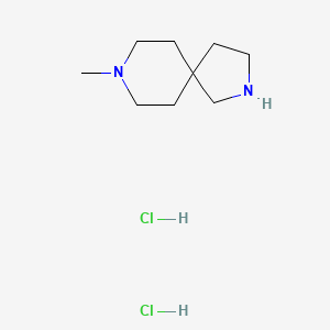 molecular formula C9H20Cl2N2 B1430586 8-Methyl-2,8-diazaspiro[4.5]decane dihydrochloride CAS No. 1489508-12-4