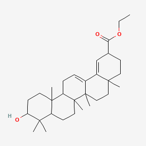 Ethyl 10-hydroxy-4a,6a,6b,9,9,12a-hexamethyl-2,3,4,4a,5,6,6a,6b,7,8,8a,9,10,11,12,12a,12b,13-octadecahydropicene-2-carboxylate