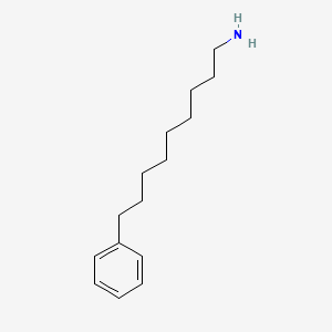 molecular formula C15H25N B14305868 Benzenenonanamine CAS No. 117534-09-5