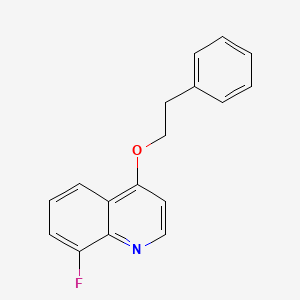 8-Fluoro-4-(2-phenylethoxy)quinoline