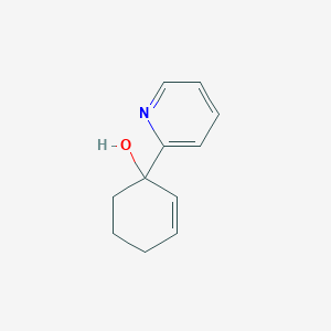 molecular formula C11H13NO B14305899 1-(Pyridin-2-yl)cyclohex-2-en-1-ol CAS No. 113493-42-8