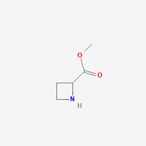 molecular formula C5H9NO2 B143059 甲基氮杂环丁烷-2-羧酸酯 CAS No. 134419-57-1