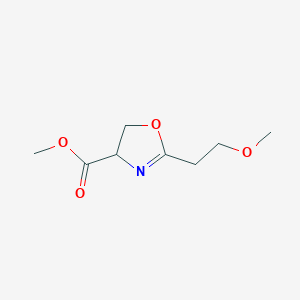 molecular formula C8H13NO4 B1430590 Methyl 2-(2-Methoxyethyl)-4,5-dihydrooxazole-4-carboxylate CAS No. 1461706-80-8