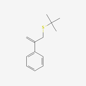 molecular formula C13H18S B14305915 Benzene, [1-[[(1,1-dimethylethyl)thio]methyl]ethenyl]- CAS No. 116233-34-2