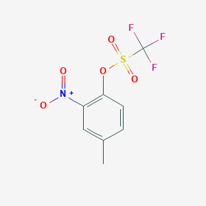 molecular formula C8H6F3NO5S B1430601 4-Methyl-2-nitrophenyl trifluoromethanesulfonate CAS No. 195455-54-0