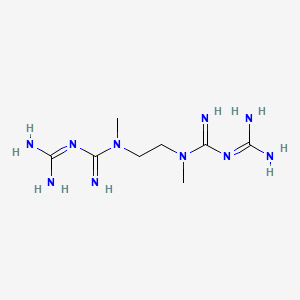 molecular formula C8H20N10 B1430607 N,N'-Ethane-1,2-diylbis[N'-(diaminomethylidene)-N-methylguanidine] CAS No. 786681-13-8