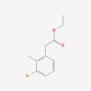 molecular formula C11H13BrO2 B1430615 Ethyl 2-(3-bromo-2-methylphenyl)acetate CAS No. 1261862-72-9